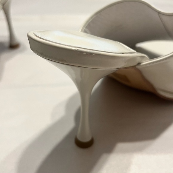 Jeffrey Campbell | IMPLICIT White Crinkle Patent Heels size 9.5 - Picture 4 of 6